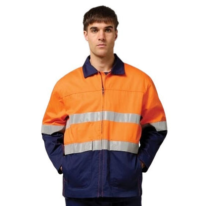 Hard Yakka Y06545 Core Hi Vis 2 Tone Cotton Drill Taped Jacket