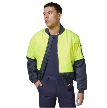 Hard Yakka Y06670 Core Hi Vis 2 Tone Waterproof Bomber Jacket