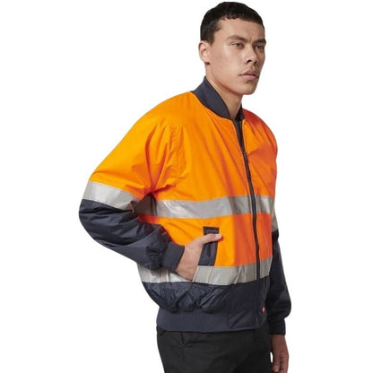 Hard Yakka Y06675 Core Hi Vis 2 Tone Taped Waterproof Bomber Jacket