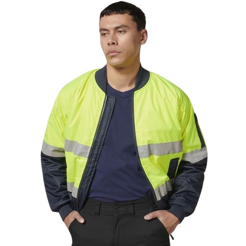 Hard Yakka Y06675 Core Hi Vis 2 Tone Taped Waterproof Bomber Jacket