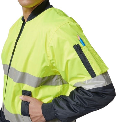 Hard Yakka Y06675 Core Hi Vis 2 Tone Taped Waterproof Bomber Jacket