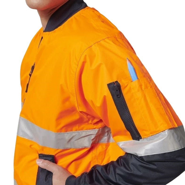Hard Yakka Y06675 Core Hi Vis 2 Tone Taped Waterproof Bomber Jacket