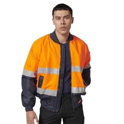 Hard Yakka Y06675 Core Hi Vis 2 Tone Taped Waterproof Bomber Jacket