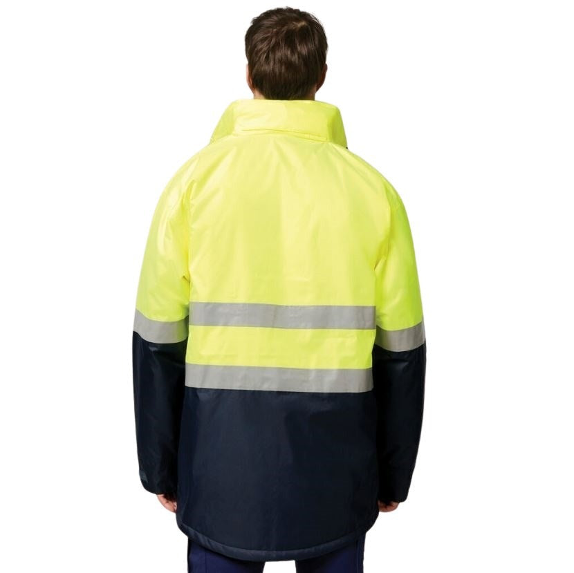 Hard Yakka Y06685 Core HiVis 2 Tone Taped Quilted Waterproof Jacket