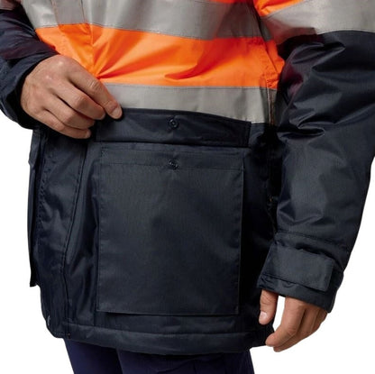 Hard Yakka Y06685 Core HiVis 2 Tone Taped Quilted Waterproof Jacket