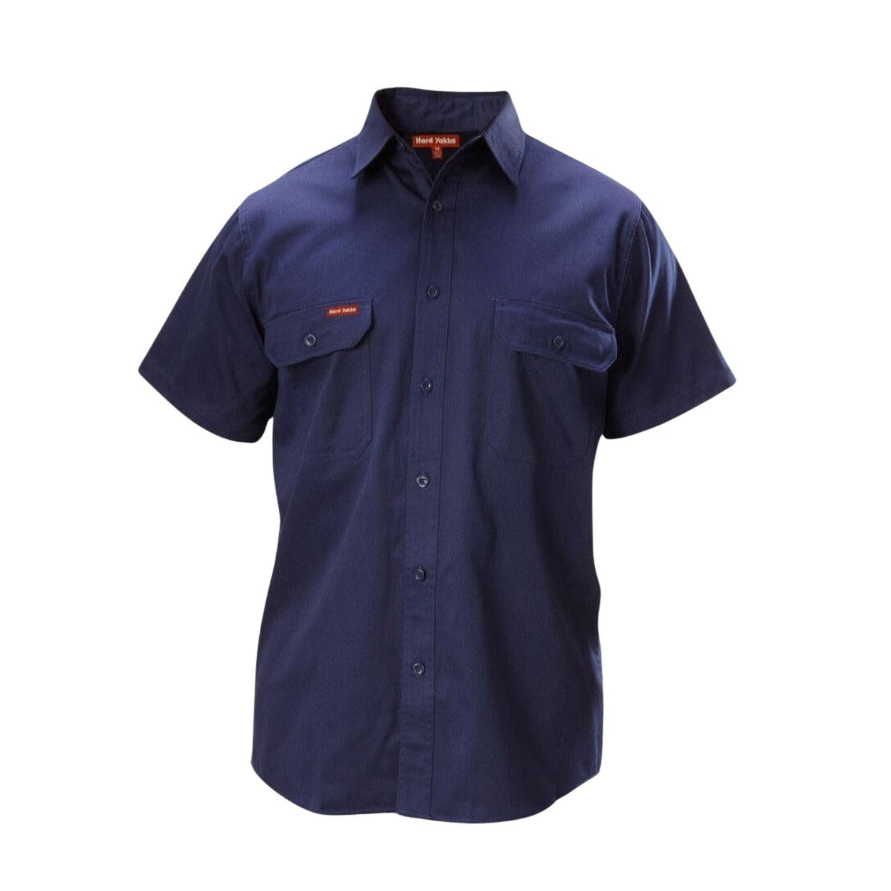 Hard Yakka Y07510 Short Sleeve Open Front Cotton Drill Work Shirt