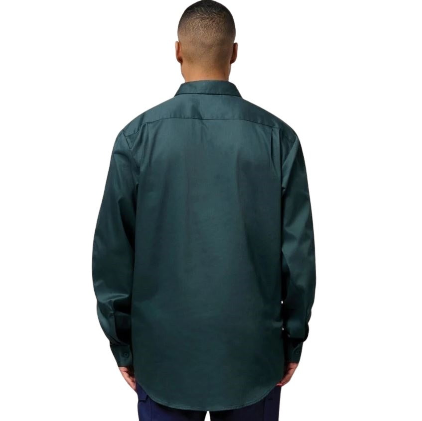 Hard Yakka Y07530 Long Sleeve Closed Front Cotton Drill Work Shirt