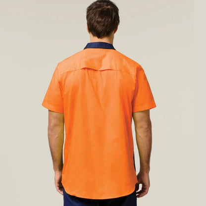 Hard Yakka Y07559 Koolgear Hi-Vis 2 Tone Vented Short Sleeve Shirt