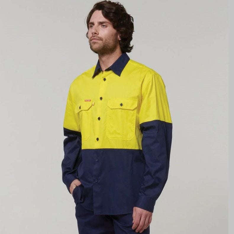 Hard Yakka Y07950 Core L/S 2Tone Vented Shirt