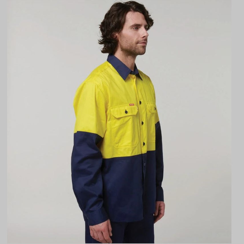 Hard Yakka Y07950 Core L/S 2Tone Vented Shirt
