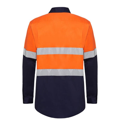Hard Yakka Y07990 Mens Hi-Vis Cotton Drill Shirt Taped LS