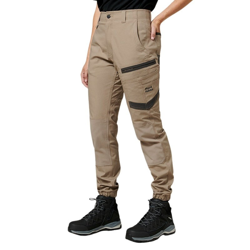 Hard Yakka Y08382 Womens Raptor Cuff Pants - Desert - Alternative Angled View