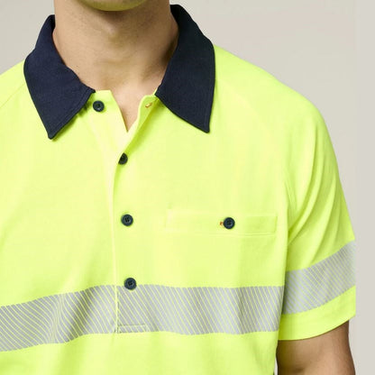 Hard Yakka Y11383 Koolgear HiVis 2Tone SS Taped Polo