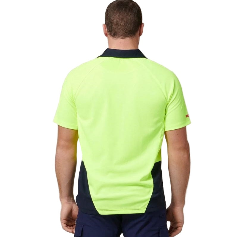 Hard Yakka Y11396 Koolgear HiVisibility 2-Tone Long Sleeve Ventilated Polo