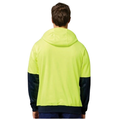 Hard Yakka Y19325 HiVis 2-Tone Brushed Fleece Hoodie