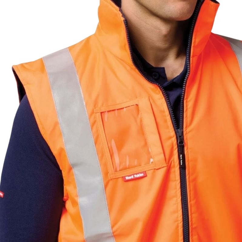 Hard Yakka Y21480 Hi Vis Taped All Weather Fleece Vest