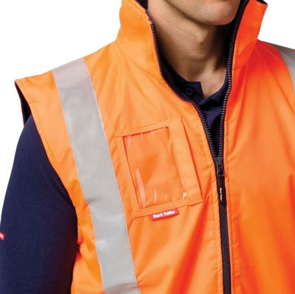 Hard Yakka Y21480 Hi Vis Taped All Weather Fleece Vest