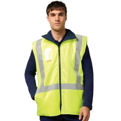 Hard Yakka Y21480 Hi Vis Taped All Weather Fleece Vest