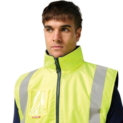 Hard Yakka Y21480 Hi Vis Taped All Weather Fleece Vest