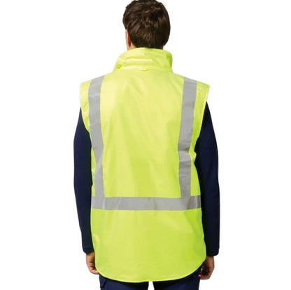 Hard Yakka Y21480 Hi Vis Taped All Weather Fleece Vest