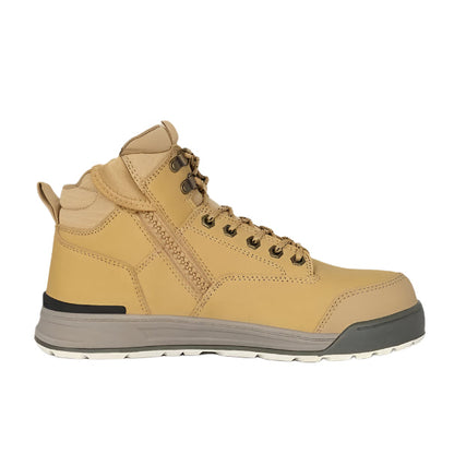 Hard Yakka Y60200 3056 Zip Side 5" Safety Boot Wheat