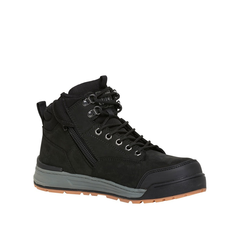 Hard Yakka Y60201 3056 Zip Side 5" Safety Boot Black