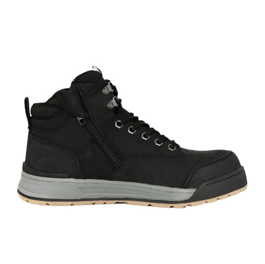 Hard Yakka Y60201 3056 Zip Side 5" Safety Boot Black
