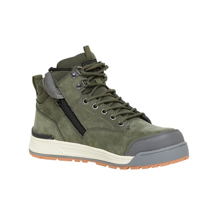 Hard Yakka Y60203 3056 Zip Side 5" Safety Boot Olive