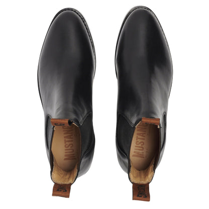 Mustang Signature Y61064 Womens Pull Up Leather Non Safety Boot