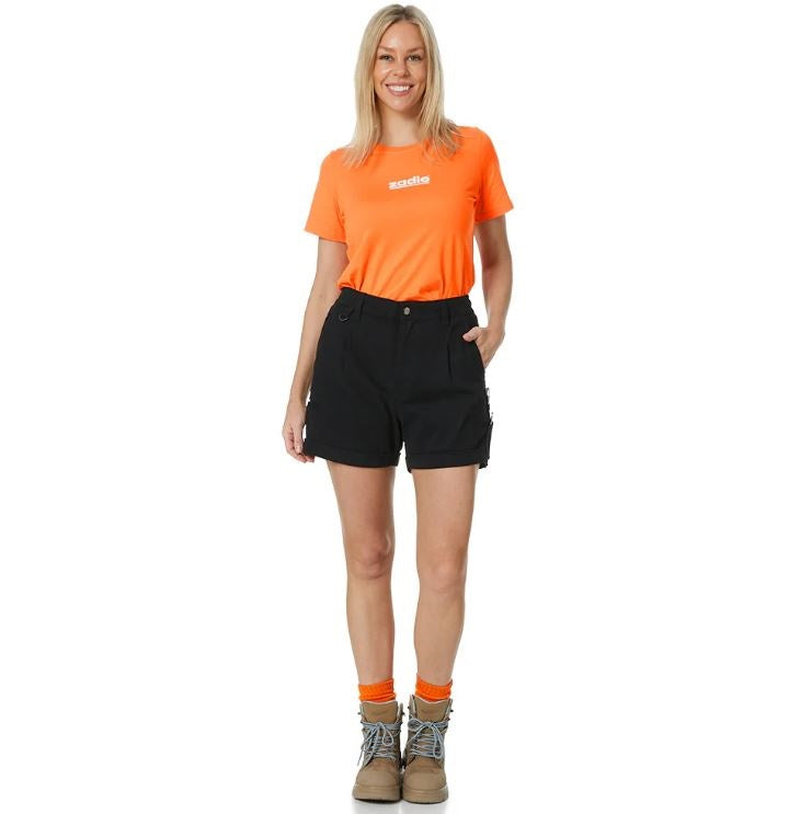 Zadie Workwear Z01S Womens The Workz Shorts - Ladies Black Work Shorts