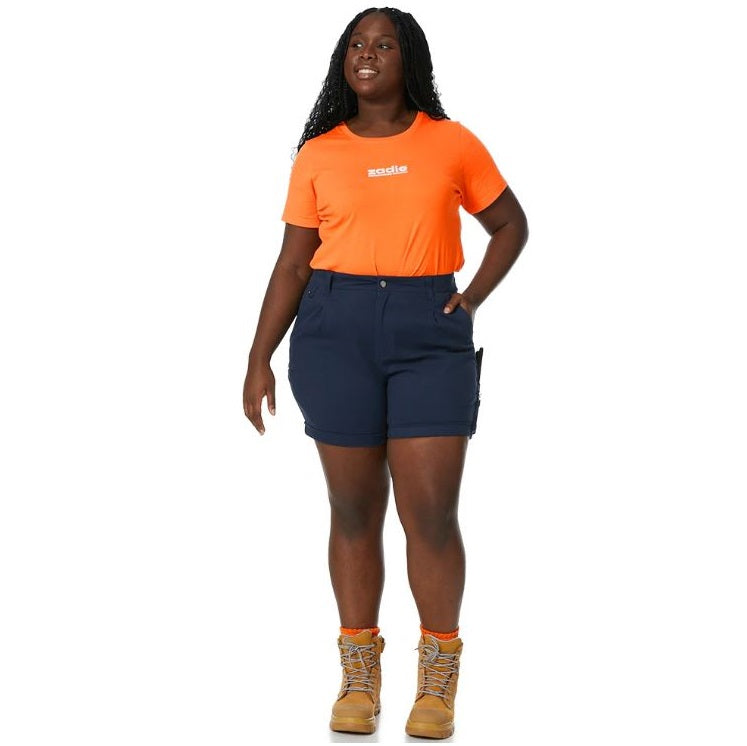 Zadie Workwear Z01S Womens The Workz Shorts - Navy colour