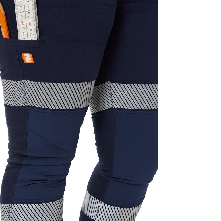 Zadie ZO4P Womens Work Pants with Reflective Tape - Close up of Tape