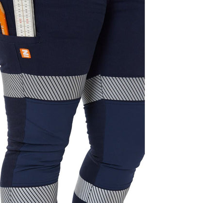 Zadie ZO4P Womens Work Pants with Reflective Tape - Close up of Tape