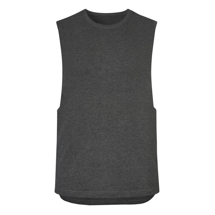 Syzmik ZH137 Mens Streetworx Sleeveless Tee - Charcoal - Front View