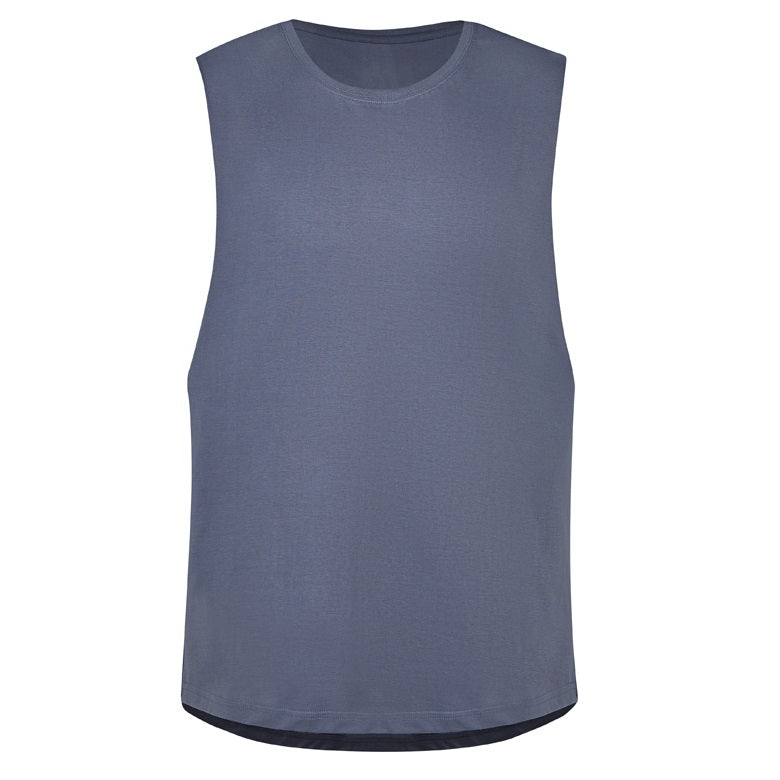 Syzmik ZH137 Mens Streetworx Sleeveless Tee - Petrol Blue - Front View
