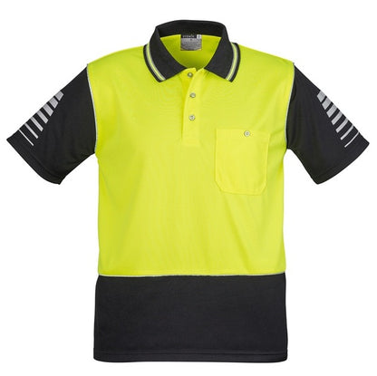 Syzmik ZH236 Mens HiVis Zone S/S Polo