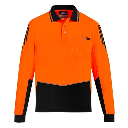 Syzmik ZH310 Mens HiVis Flux L/S Polo