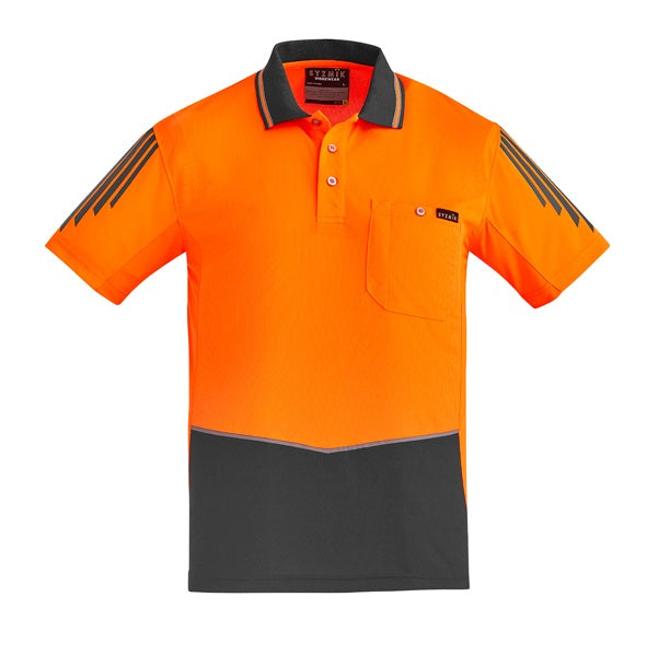 Syzmik ZH315 Mens HiVis Flux S/S Polo