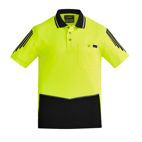 Syzmik ZH315 Mens HiVis Flux S/S Polo