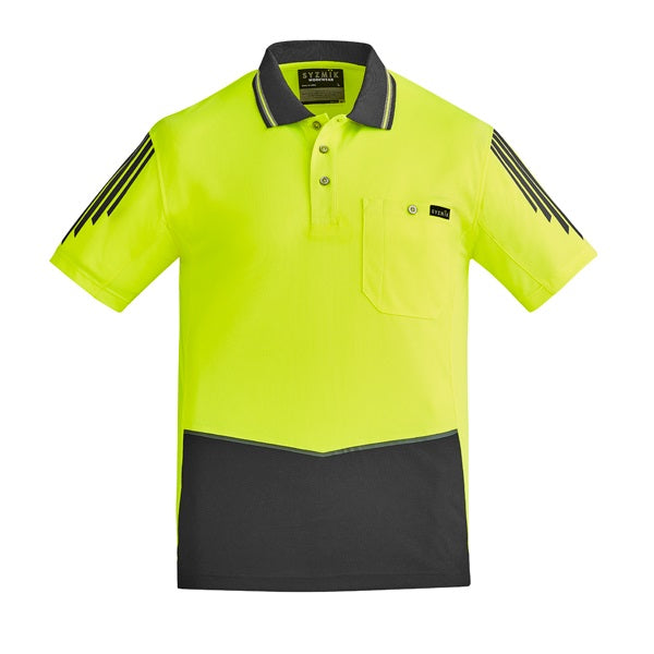 Syzmik ZH315 Mens HiVis Flux S/S Polo