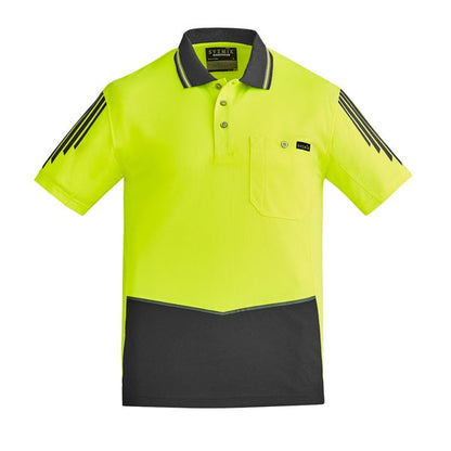 Syzmik ZH315 Mens HiVis Flux S/S Polo