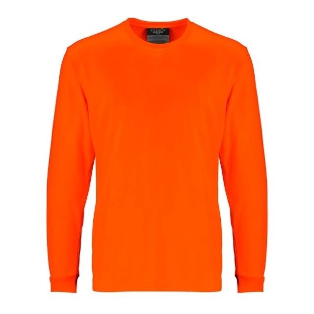 Syzmik ZH390 Mens Hi Vis Long Sleeve Tee - Orange - Front View