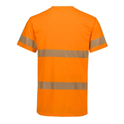 Syzmik ZH510 Mens Hi Vis Segmented Tape Cotton Tee Shirt