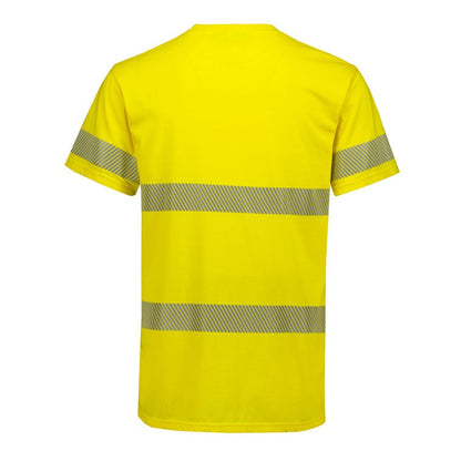 Syzmik ZH510 Mens Hi Vis Segmented Tape Cotton Tee Shirt