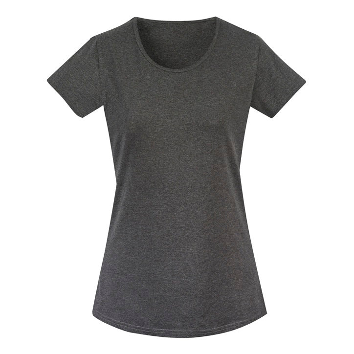 Syzmik ZH735 Ladies Streetworx Tee - Charcoal - Front View