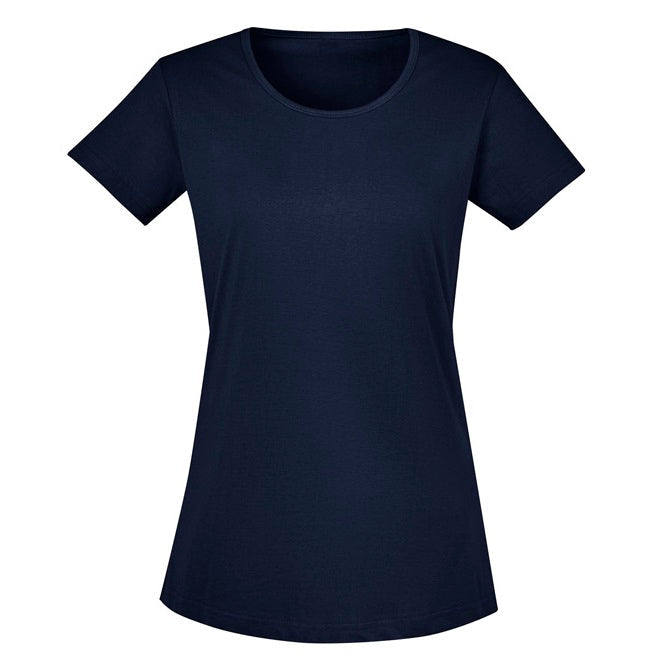 Syzmik ZH735 Ladies Streetworx Tee - Navy - Front View