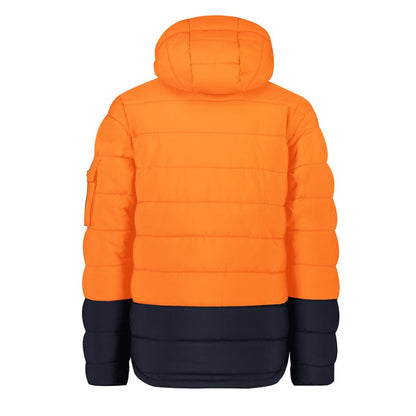 Syzmik ZJ240 Unisex Hi Vis Streetworx Hooded Puffer Jacket