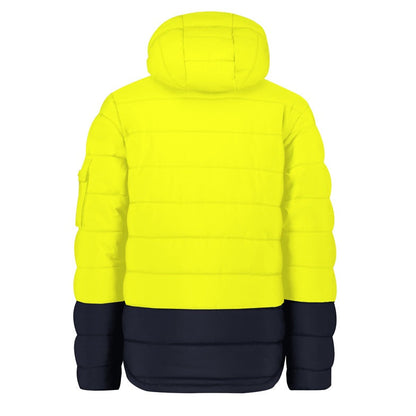 Syzmik ZJ240 Unisex Hi Vis Streetworx Hooded Puffer Jacket