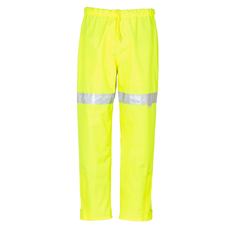 Syzmik ZJ352 Mens HiVis Taped Storm Pants - Yellow - Front View