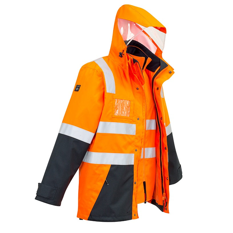 Syzmik ZJ532 Mens HiVis 4-in-1 Waterproof Jacket